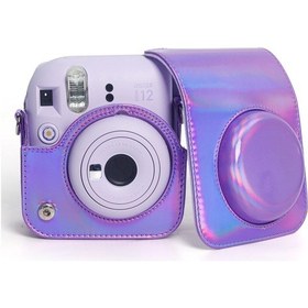 Resim Fujifilm Instax Mini 12 Fotoğraf Makinesi + 10'lu Film + Parlak Kılıf Seti Lila 