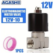 Resim Willowhaven Agashe 12v/24v 304 Paslanmaz Çelik Elektrikli Solenoid Vana - Su Hava Gaz Viton Nc Endüstriyel 