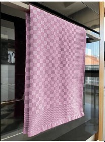 Resim 2 Adet Pembe, 40x60cm Ekose Desen, Alman Peçetesi, Mutfak Havlusu, Kurulama Havlusu, Mutfak Havlusu Çok Renkli 