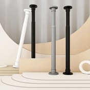 Resim 1 Adet Ayarlanabilir Gerilim Perde Çubuğu - Paslanmaz Metal Çubuk Banyo, Dolap, Pencere, Giriş Kapısı için - Delmesiz Uzatılabilir Sprinli Çubuk ve Üstün Tutuş ve Destek için Arı Kovanı Tabanı ile 
