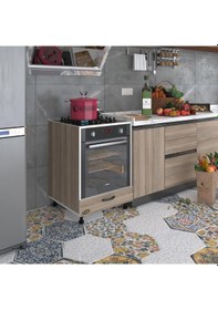 Resim Kenzlife ankastre modülü kabini malik ejder crd fırın ocak dolabı kapaklı ayarlı ayaklı 