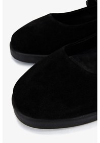 Resim Valmenti Kadın Hakiki Deri Siyah Babet Ayakkabı 434 0402 Bn Ayk Sk25-26 Syh Suet/syh Dr Siyah 