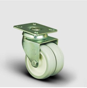 Resim Et01Zkc50 Oynak Tablalı Çiftli Pvc Tekerlek Çap:50 Sanayi 