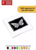 Resim Genel Markalar Geometrik Kelebek Sticker Oto Motor Laptop Duvar Folyo Sticker 15 X 15 Cm 