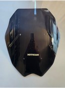 Resim Motocam Yamaha Nmax Siperlik Ön Cam 2025 Model 44cm Siyah Renkli 4mm Spor Cam 