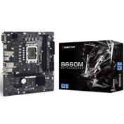 Resim Biostar B660MX\u002FE DDR4 3200MHz S+V+GL LGA 1700 Micro ATX Anakart 