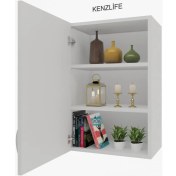 Resim Kenzlife mutfak dolabı irem 090.060.32 byz 2 raflı kapaklı ofis banyo kiler evrak kitaplık 
