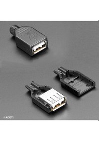 Resim Kutulu Usb Type A Dişi Soket Usb 2.0 4 Pin Plastik Kapak Dıy Tip Elektronik 