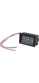 Resim Hatfon Voltmetre Digital (0-100V Dc ) 48X29X22 IC-278-2 Ekonomik 3 Kablolu 