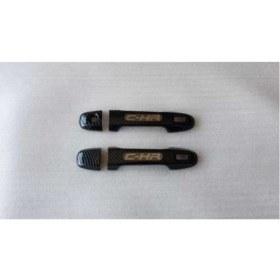 Resim Karva Toyota C-Hr 2016-2019 Yazılı Dıs Kapı Kolu Kaplama Smart Key Karbon 