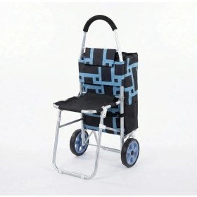 Resim Aesco Sandalyeli Pazar Arabası 