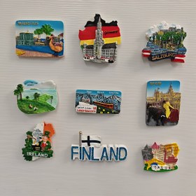 Resim 1 adet El Yapımı 3D Reçine Sanat Buzdolabı Mıknatısları, Tren Tayland Phuket Münih Almanya Salzburg İrlanda İtalyan İspanyol Boğa Güreşi Finlandiya Mauritius, mükemmel ofis ve mutfak buzdolabı, mükemmel seyahat hediyesi, mükemmel oda dekoru 