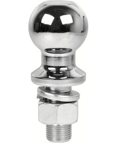 Resim Xuweiwei Gümüş Yuvarlak Krom Römork Topu M22 Arazi Aracı Tekne Çekme 