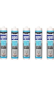 Resim Eym 5 Adet Apel Genel Amaçlı Silikon Şeffaf 250 ml 