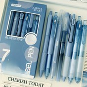 Resim MOKA Jel Tükenmez Kalem 7'li Paket - Hızlı Kuruyan Mürekkep, Orta Uç, Geri Çekilebilir, Oval Plastik Gövde, Konfor Kavrama, Pürüzsüz Yazma, Öğrenciler ve Profesyoneller İçin İdeal, 14 Yaş ve Üzeri 