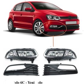 Resim XMOD Volkswagen Polo 6c Sis Farı Lambası Çerçeveli Set 