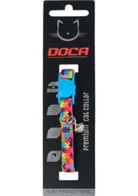 Resim Doca Premium Puzzle Desenli Kedi Boyun Tasması 