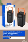 Resim ACL PW-53 LED Aydınlatmalı 80.000 mAh Taşınabilir Şarj Aleti/Powerbank 