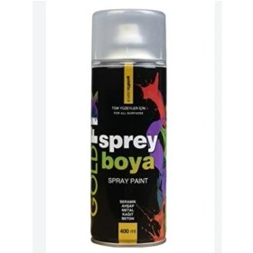 Resim Goldfix Altın Renk Sprey Boya Gold Renk Boya Altın Yaldız Boya 400 Ml 