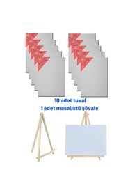 Resim 10 Adet Tuval, Resim Tuvali Seti, Tual Ve Şövale, Ressam Tuval Şövalye Seti 