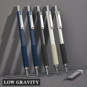 Resim Ekstra kurşun çekirdeği dahil yüksek kaliteli seri otomatik kalem seti (0.3mm/0.5mm/0.7mm), metal sanat boyama için uygun, 14 yaş ve üzeri için uygun ofis ve okul malzemeleri 