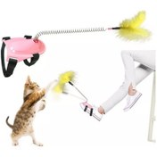 Resim Tineke Yaylı Kedi Ayak Oyun Oltası 