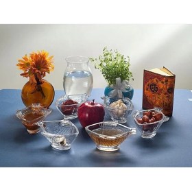 Resim Turuncu Balık Desenli 6 Parça Cam Kahvaltılık Seti 