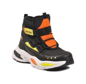 Resim Pepino Siyah Cırtlı İçi Polarlı Erkek Çocuk Sneaker Bot Çok Renkli 