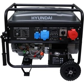 Resim Hyundai HHY12000ED Dual Power Jeneratör 10 Kw 220V/380V Marşlı 27L Bakır Sargı 