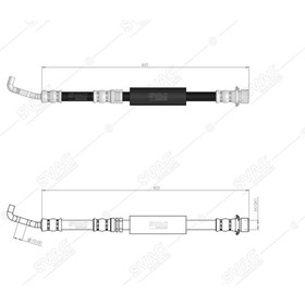 Resim SVAC 760190 Ön Fren Hortumu Hıace IV 4Wd 95-06 Hıace III 4Wd 86-95 Hıace IV 4Wd 95- 