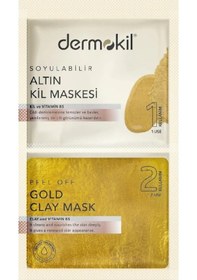 Resim Dermokil Maske Soyulabilir Altın Kil Maskesi 2x7.5 Ml 
