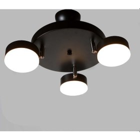 Resim Avize Ledli 3 Lü Genc Odası Siyah 