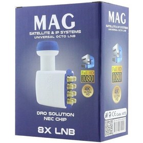 Resim Mag Altın Uçlu Nec Chip Sekizli Sekiz Çıkışlı Lnb 0.1 Db 