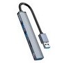 Resim Orico AH-A12F-GY-BP 3 Portlu USB 3.0 Çoklayıcı TF Micro SD Kart Okuyucu Alüminyum Hub 