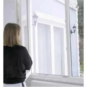 Resim Pencere Sinekliği, Tek Kanat Beyaz Tül Sineklik, Sivrisinek Ağı, Sinek Böcek Tutucu, Aparatlı Cam Sinek Teli, Kolay Montaj 75 cm 