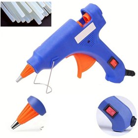 Resim shopwave Sıcak Silikon Tabancası 40W On/OFF Tuşlu + 4 Adet Tam Boy Kalın Slikon Hediyeli 