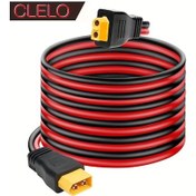 Resim Honeybeeshop Clelo Xt60 Erkek Baglayici Disli Uzatma Kablosu 12awg 3m 10ft Rv Gunes Jeneratoru Rc Pil 