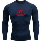Resim Snapbuy Erkek Uzun Kollu Rashguard - Uv Koruma, Sörf, Dalış, Yüzme Ve Plaj Kıyafeti Chınacamel CAMEL 