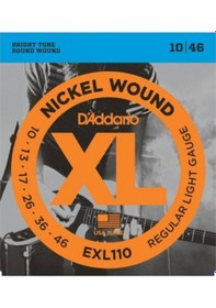 Resim D'addario Exl110 Elektro Gitar Teli 10-46 