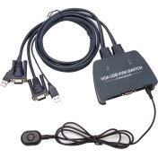 Resim Vcom DD211-2K 2 Port VGA 1080P@60Hz Plastik Kasa Kvm Switch 