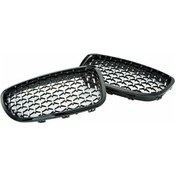 Resim Bmw F10 F11 F18 520i 528i 2010-2016 Ön Tampon Izgarası - Siyah+gümüş Plastik, Hafif, Kolay Montaj 
