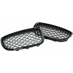 Resim Bmw F10 F11 F18 520i 528i 2010-2016 Ön Tampon Izgarası - Siyah+gümüş Plastik, Hafif, Kolay Montaj 