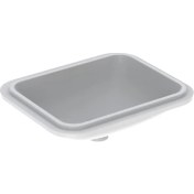 Resim Geberit Variform 500.764.01.2 Tezgah Altı Lavabo, Dikdörtgen, Beyaz 50 Cm 