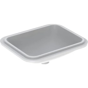 Resim Geberit Variform 500.764.01.2 Tezgah Altı Lavabo, Dikdörtgen, Beyaz 50 Cm 