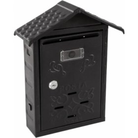 Resim Akşan Akşan Çatılı Posta Kutusu Siyah Sağ Antrasit 1 Adet 