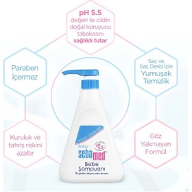 Resim Sebamed Bebek Şampuanı 500ml Pompalı (2 Lİ SET) 