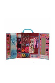 Resim Kayyum Oyuncak Kayyum Beauty Fashion Çantalı Giysi Dolabı 30 Parça 