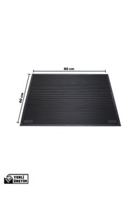 Resim Kaymaz Taban Kauçuk Dış Mekan Paspası, Kauçuk Kapı Önü Paspası 60x80 cm Channel Mat 