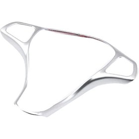 Resim Leezsing Mercedes C Serisi W205, E Serisi W213 Ve Glc X253 2015-2020 İçin Abs Gümüş Direksiyon Düğme Çerçevesi 