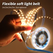 Resim 100.0 cm-10.0 metre Yumuşak LED Şerit Işık, Beyaz/Sıcak Işık, Ev Dekorasyonu Yatak Başı Aydınlatması, Merdiven Aydınlatma, TV Arka Plan Süslemesi, Kitaplık Lambası, Oturma Odası, Yatak Odası için Uygun, Tatil Atmosferi, Parti Süslemeleri, Alışveriş Merkezi ve Otel Dekoru, Ofis Aydınlatması, Bayram Süslemeleri vb 